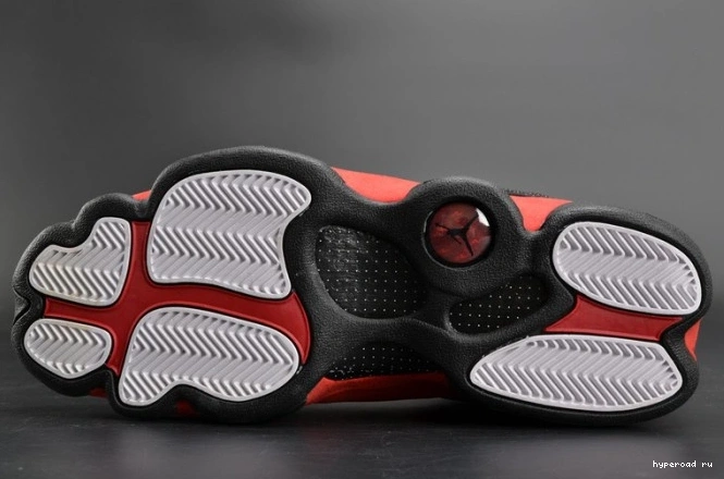 Jordan mens 414571-004  13 Air red black RetroBred 0613
